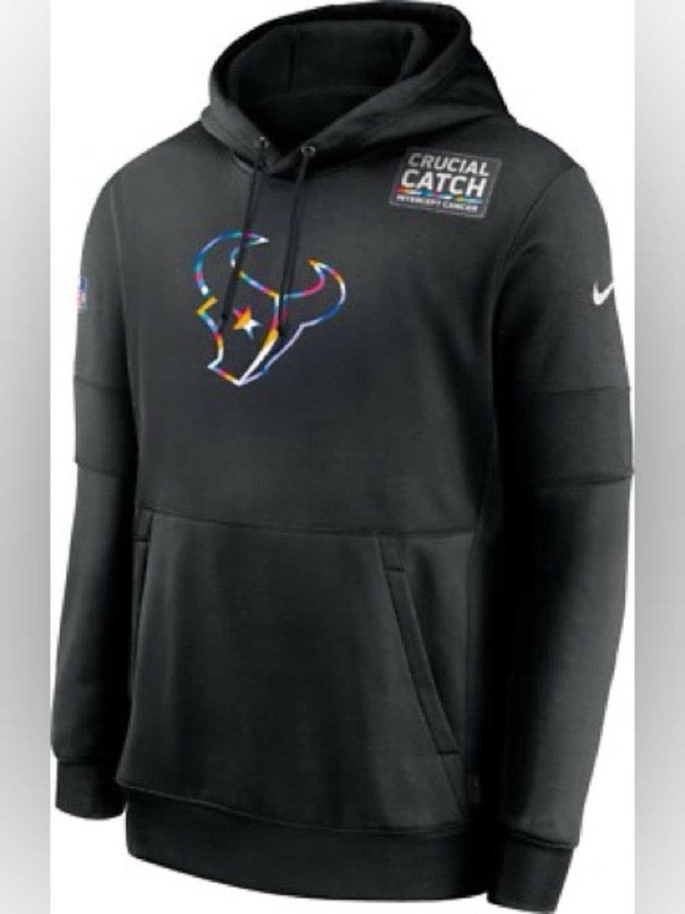 Nike Houston Texans 2020 Crucial Catch Hoodie Mens NFL Sideline
